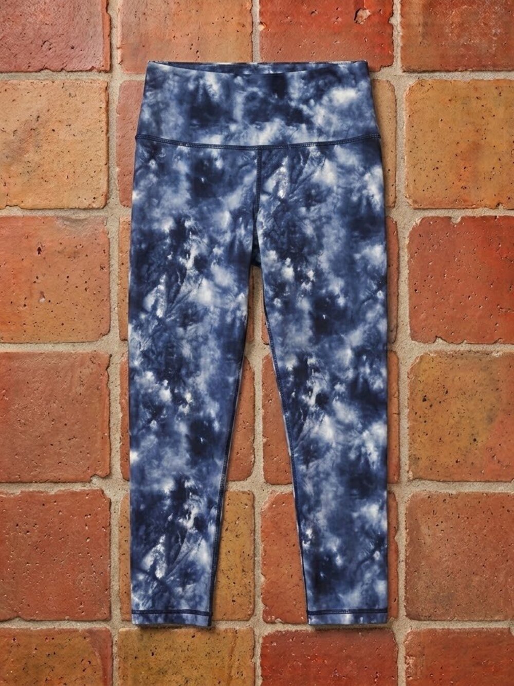 Banana Republic High-Rise Leggings Size Small Cropped Blue Tie Dye Yoga